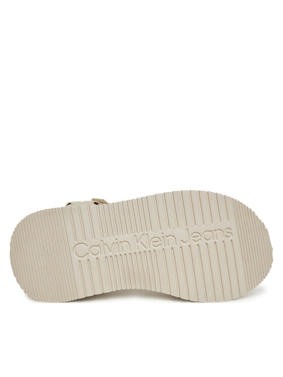 Calvin Klein Jeans Sandale Calvin Klein Jeans Sandal Velcro Webbing Mg YW0YW01693 Écru
