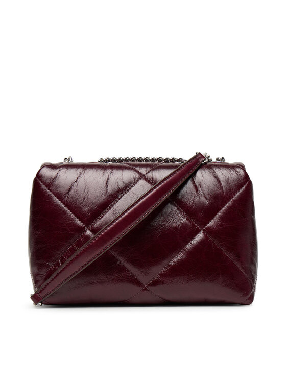 Tory Burch Kabelka Tory Burch Kira Diamond 169326 Bordová