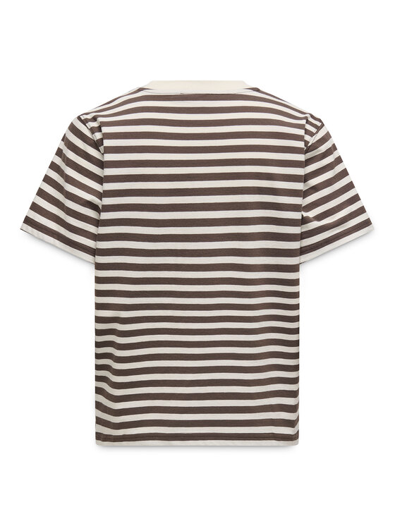 ONLY ONLY Camiseta Livina 15272227 Marrón Regular Fit