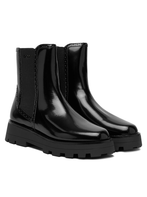 DKNY Členková obuv s elastickým prvkom DKNY Sanchit K4569875 Čierna