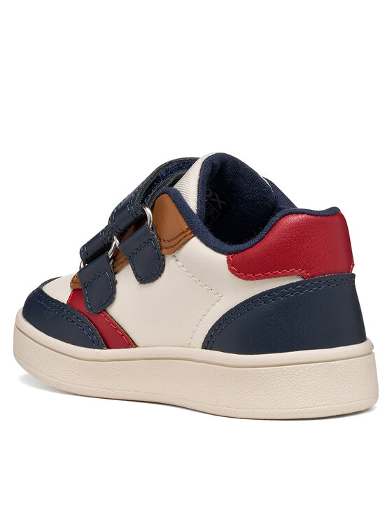 Geox Sneakersy Geox B Eclyper Boy B555LA 000BC C1M4B Krémová