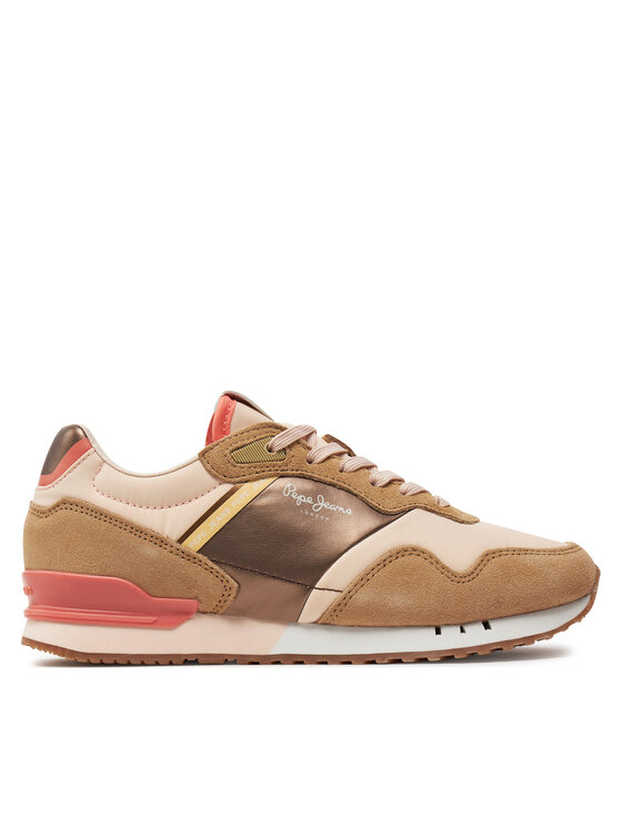 Pepe Jeans Снікерcи Pepe Jeans London Glam W PLS40006 Бежевий