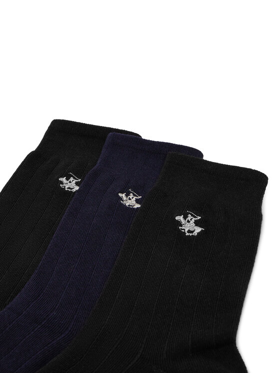 Beverly Hills Polo Club Duge čarape Beverly Hills Polo Club KR_BHPC_004_W_SS2025_(3pack) Crna