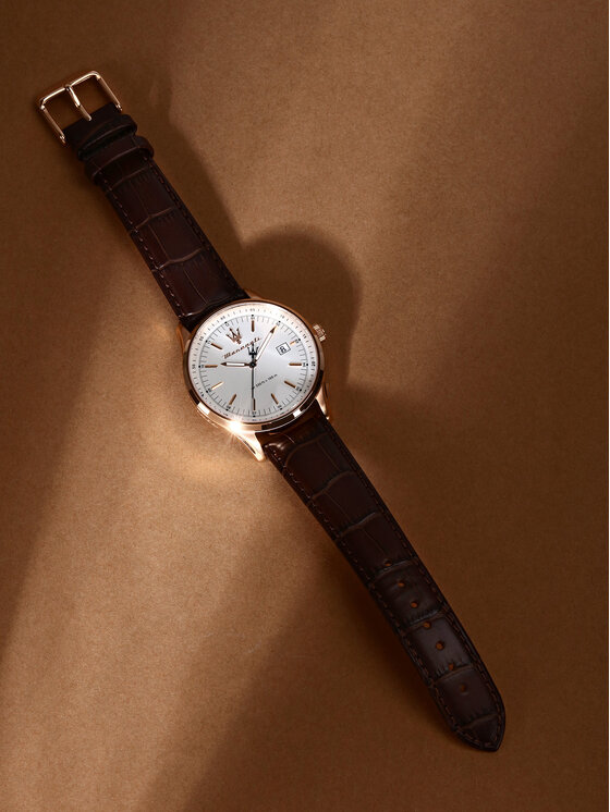 Maserati Ročna ura Maserati Sorpasso R8851124002 Rjava