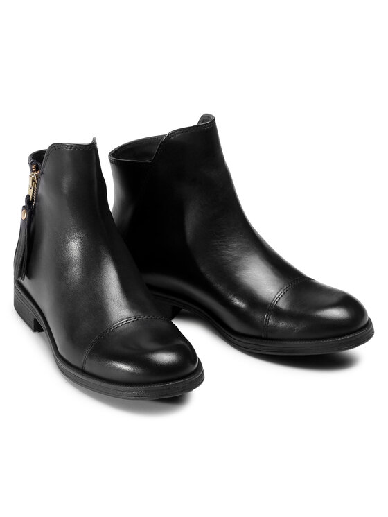 Geox Polokozačky Geox J Agata C J5449C 00043 C9999 S Černá