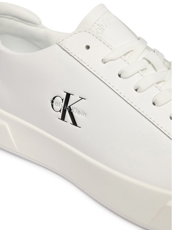 Calvin Klein Sneakers Calvin Klein Basket Cupsole Laceup Lth Ml YM0YM01460 Alb