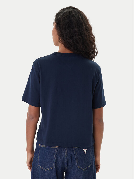 Tommy Jeans Tommy Jeans Camiseta Badge DW0DW22202 Azul marino Boxy Fit