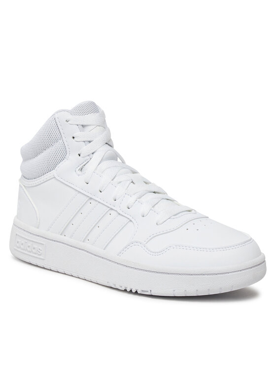 adidas Sneakersy adidas Hoops 3.0 Mid Lifestyle Basketball Classic Vintage ID9838 Biały