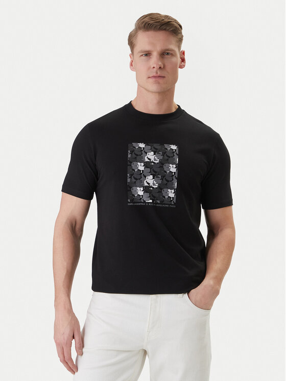 KARL LAGERFELD KARL LAGERFELD Camiseta 755037 562221 Negro Loose Fit
