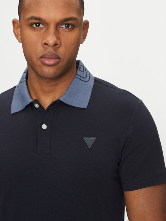 Guess Guess Поло M5GP66 J1314 Голубий Regular Fit