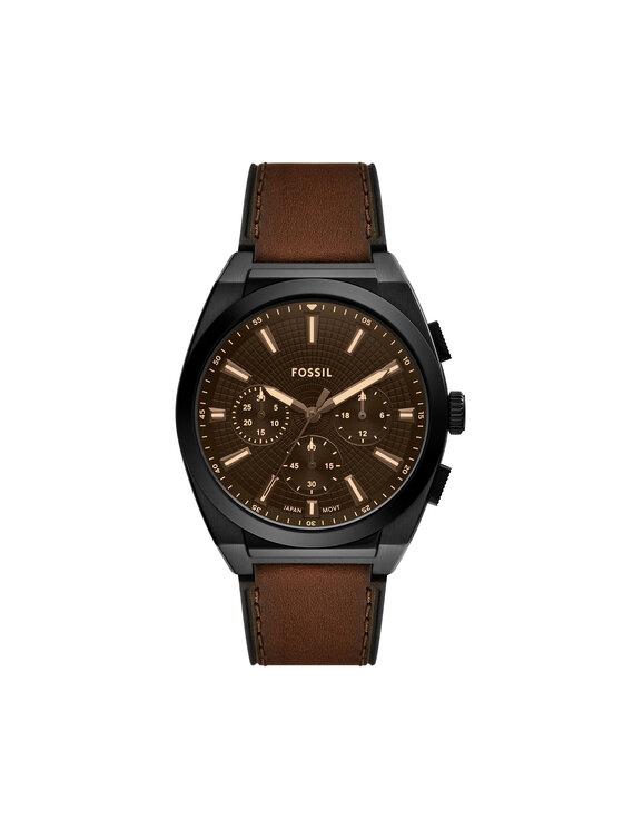 Fossil Ročna ura Fossil Everett FS6108 Rjava