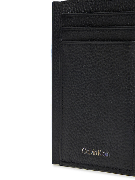 Calvin Klein Kreditinių kortelių dėklas Calvin Klein Foil Emboss Ns Card Case LV04D1061G Juoda