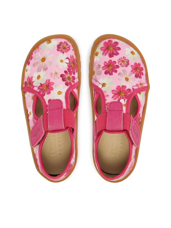 Froddo Тапочки Froddo Barefoot Canvas T-Bar G1700439-4 S Рожевий