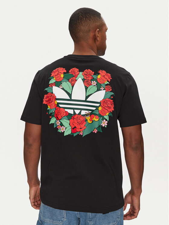 adidas adidas Футболка JN7032 Чорний Loose Fit