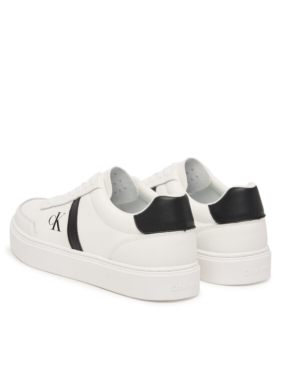 Calvin Klein Sneakers Calvin Klein Classic Cups Lace Lth Emb Tongue HM0HM02237 Bianco