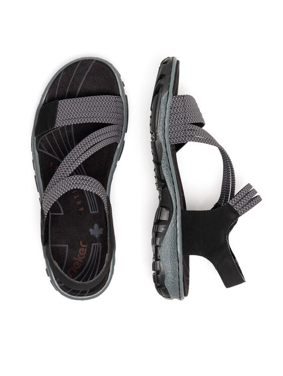 Rieker Sandale Rieker 68871-00 Negru