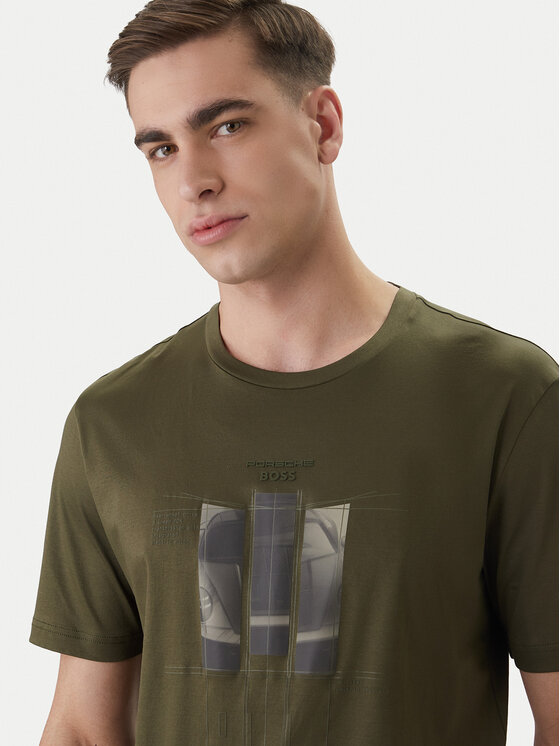 BOSS BOSS Camiseta PS Spirit70 Grx 50559811 Verde Regular Fit