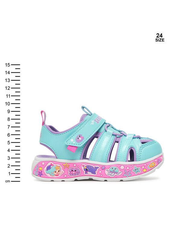 Skechers Босоніжки Skechers Play Scene Splash - Cute Crew 303162N/TQLV Голубий