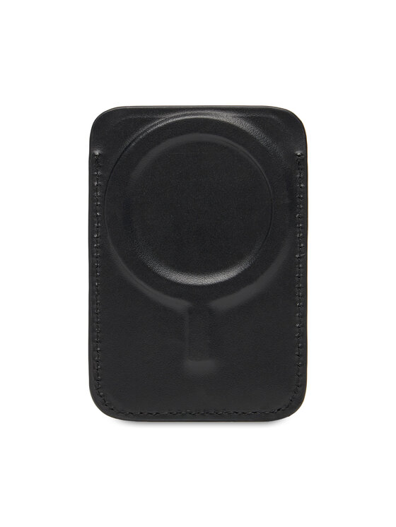 Calvin Klein Estuche para tarjetas de crédito Calvin Klein Aop Leather Magnetic Card Case LV04F1100G Negro