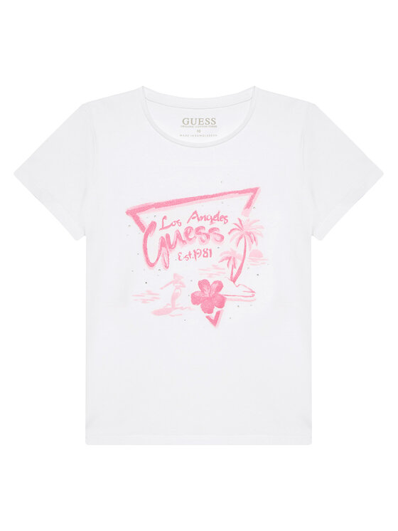 Guess Guess Футболка J5GI30 K6YW4 Білий Regular Fit