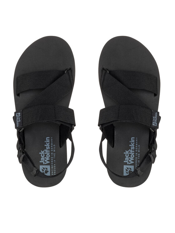 Jack Wolfskin Sandály Jack Wolfskin Urban Entdeckung Belt Sandal 4056711 Černá