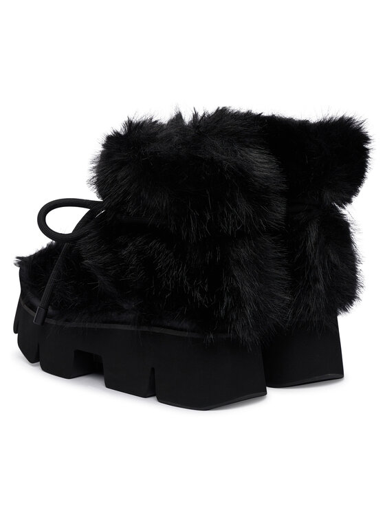 United Nude Śniegowce United Nude Stomper Fur Boot 1104801120 Czarny