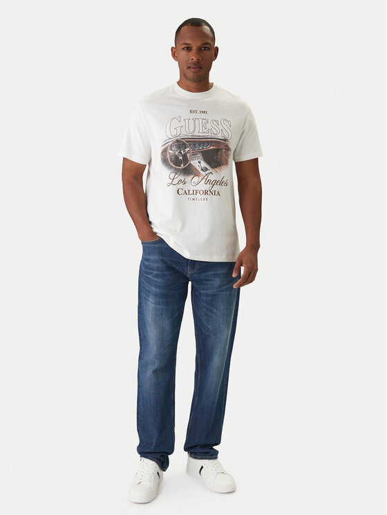 Guess Guess Camiseta M6RI13 K8FQ4 Écru Regular Fit