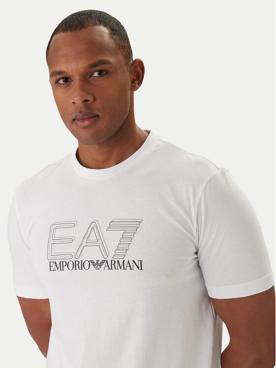 EA7 Emporio Armani EA7 Emporio Armani Camiseta 7M001307 AF10375 Blanco Regular Fit