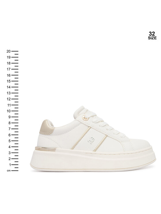 Tommy Hilfiger Snīkeri Tommy Hilfiger T3A9-35091-1355X024 S Balts