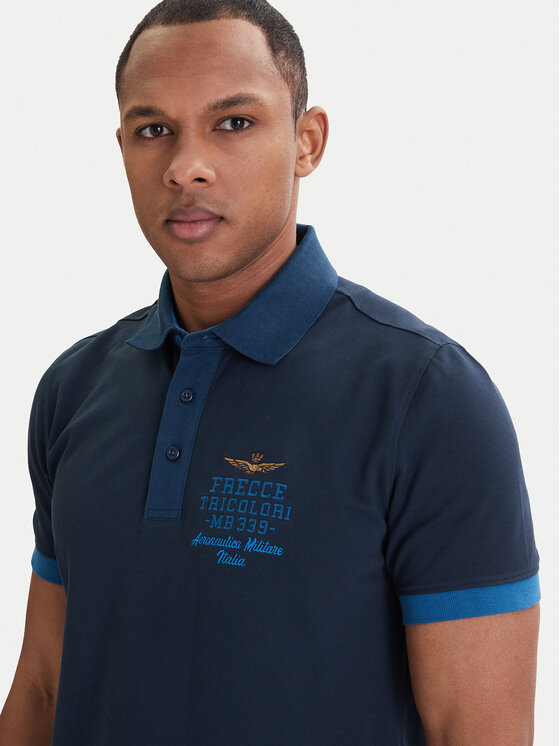 Aeronautica Militare Aeronautica Militare Polo 261PO1908UP00191 Azul marino Slim Fit