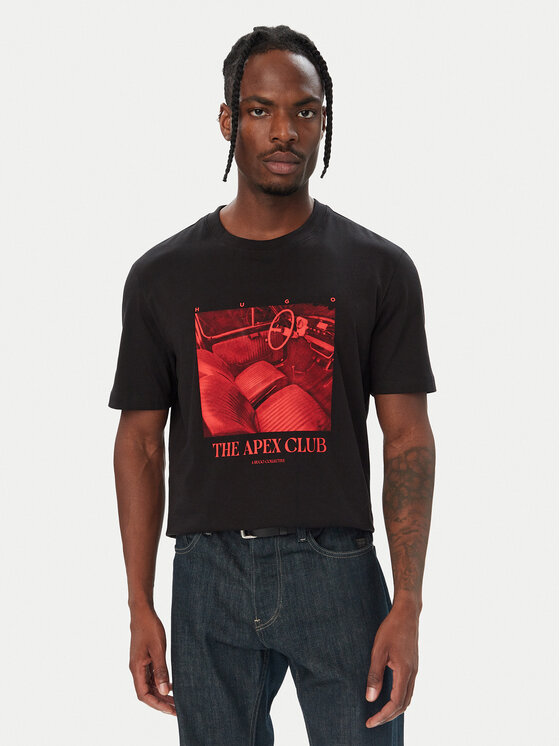 HUGO HUGO Camiseta Dikems 50568628 Negro Relaxed Fit