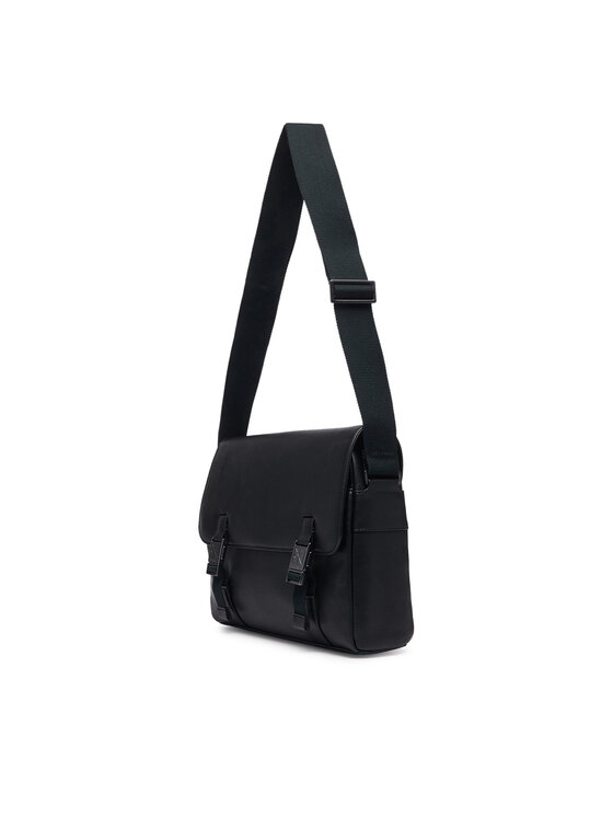 Calvin Klein Τσαντάκι Calvin Klein Emblem Hw Flap Messenger LV04D3508G Μαύρο
