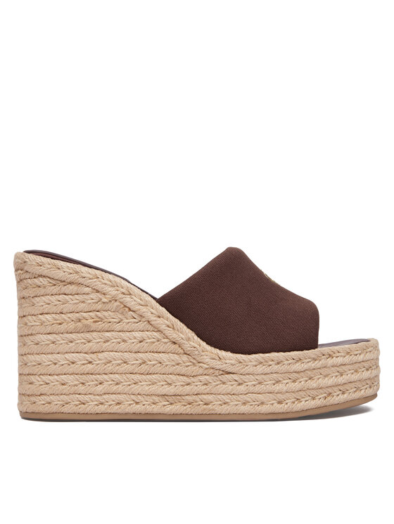 Calvin Klein Espadrile Calvin Klein Wedge Espad 70 Canvas Mg HW0HW03282 Smeđa