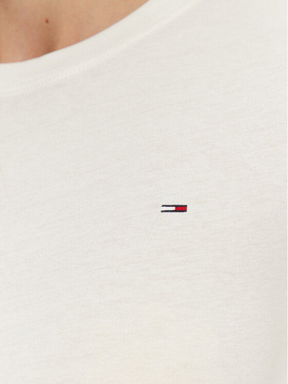 Tommy Jeans Tommy Jeans Marškinėliai DW0DW20459 Balta Slim Fit