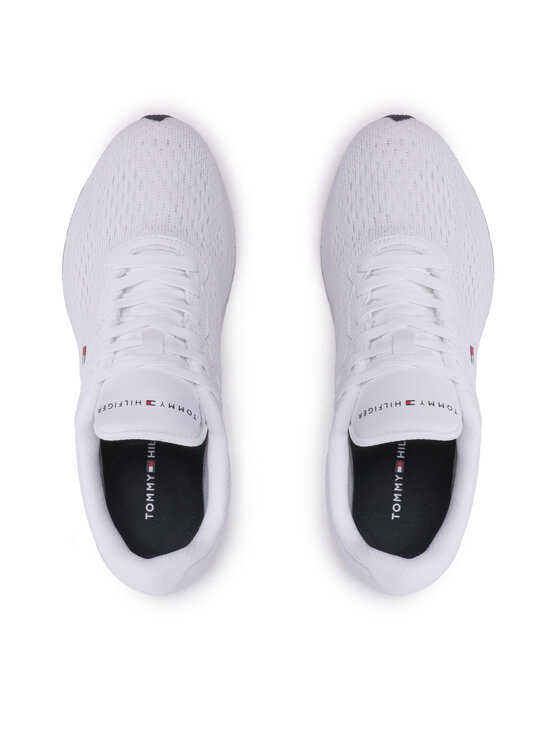 Tommy Hilfiger Sneakers Tommy Hilfiger Lightweight Runner Knit Flag FM0FM04563 Bianco