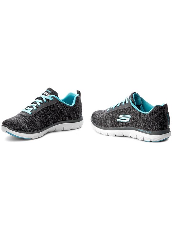 Skechers Sneakersy Skechers Flex Appeal 2.0 12753/BKLB Szary
