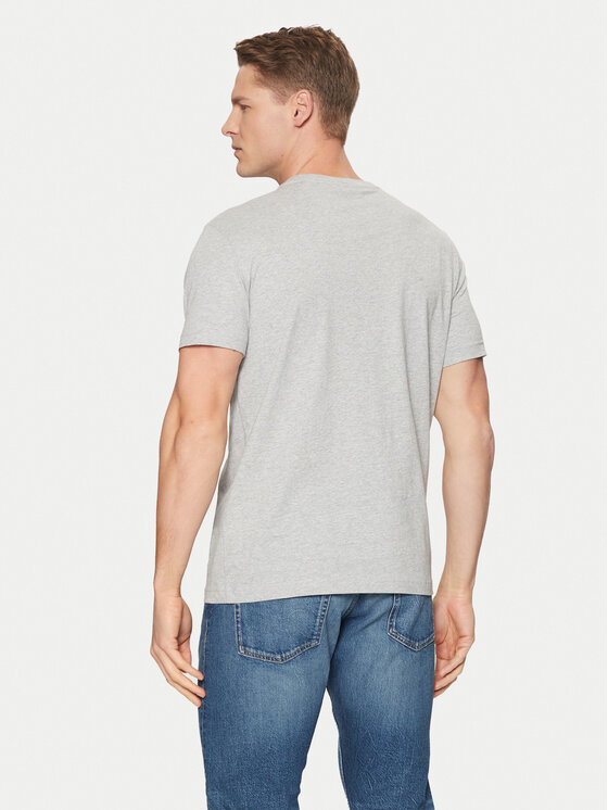 Gant Gant Majica Shield 2003185 Siva Slim Fit