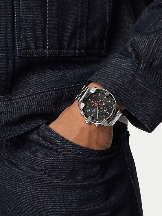 Diesel Годинник Diesel Spiked DZ4709 Срібний