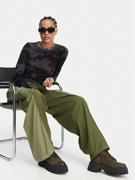 G-STAR G-Star Raw Cargohose D29010-E519 Dunkelgrün Straight Fit