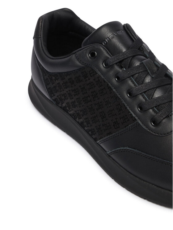 Tommy Hilfiger Sneakers Tommy Hilfiger Elevated Th Mono Mix Runner FM0FM06015 Nero