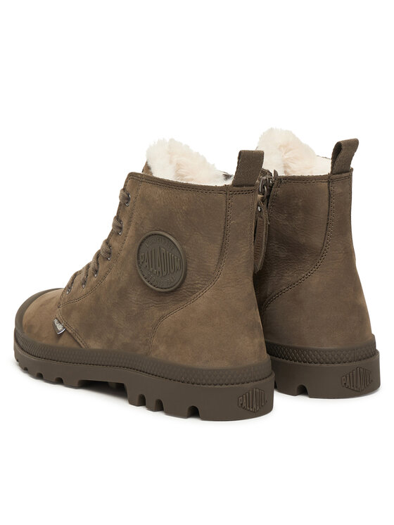 Palladium Schnürstiefeletten Palladium Pampa Hi Zip Wl 05982-281-M Khakifarben