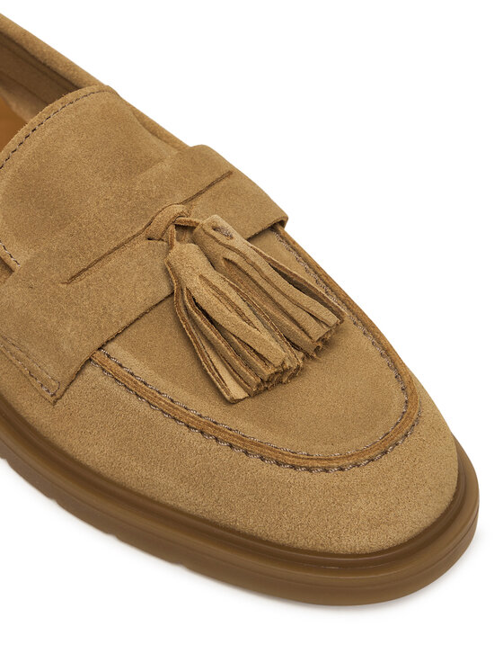 Tommy Hilfiger Mokasīni Tommy Hilfiger Light Suede Tassel Loafer FW0FW09285 Brūns