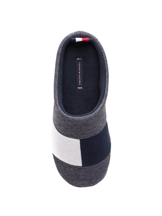 Tommy Hilfiger Пантофи Tommy Hilfiger Flag Homeslipper FM0FM02178 Сив