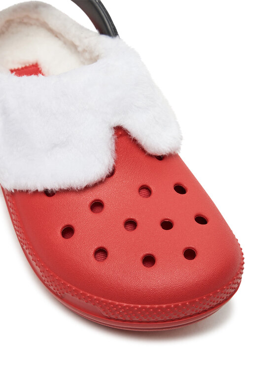 Crocs Шльопанці Crocs Classic Lined Santa Clog 210933 Червоний