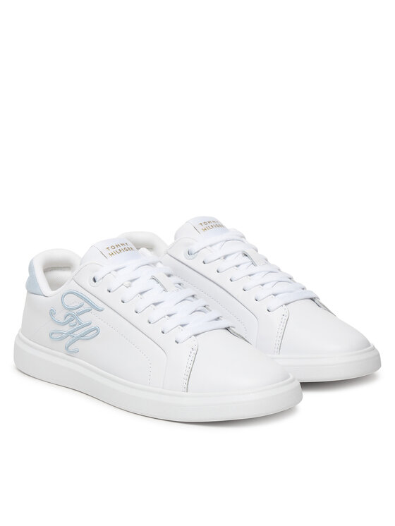 Tommy Hilfiger Zapatillas Tommy Hilfiger Th Icon Court Script FW0FW09363 Blanco