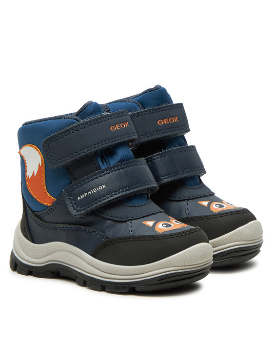 Geox Snehule Geox B Flanfil Boy B Abx B463VB 054FU CF44K M Tmavomodrá