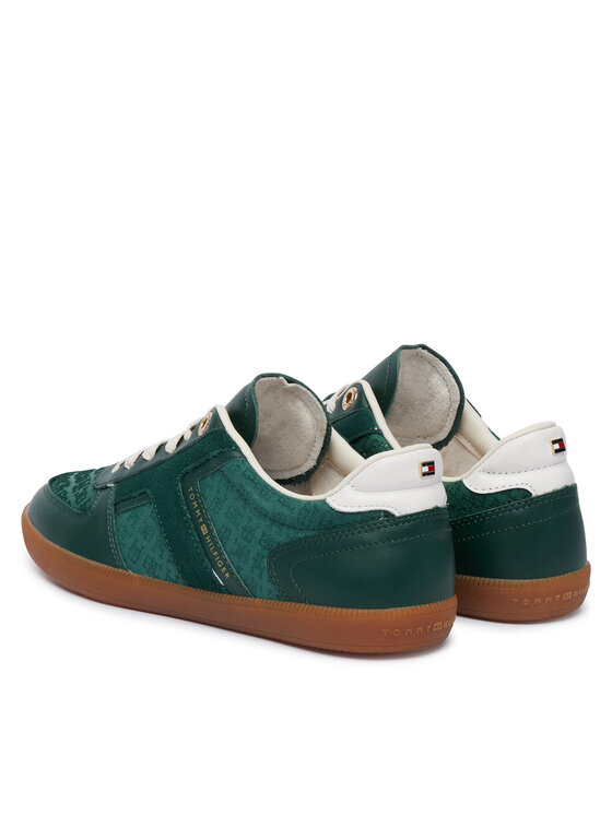 Tommy Hilfiger Сникърси Tommy Hilfiger Th Tribeca Sneaker Monogram FW0FW09691 Зелен