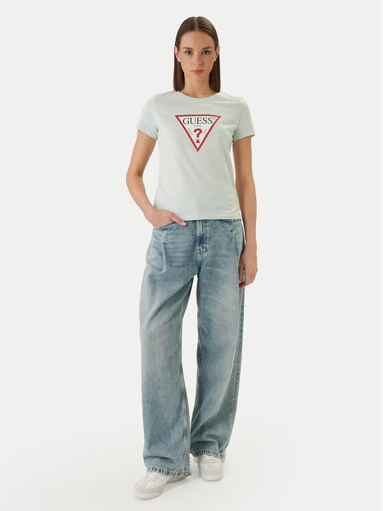 Guess Guess Футболка W1YI1B I3Z14 Зелений Regular Fit