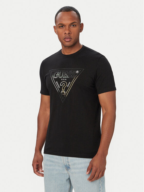 Guess Guess Camiseta M6GI11 K2992 Negro Slim Fit