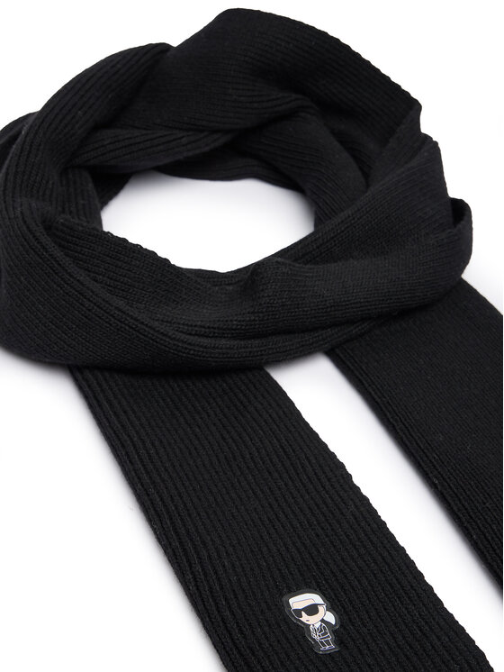 KARL LAGERFELD Šál KARL LAGERFELD 246W3306 Čierna
